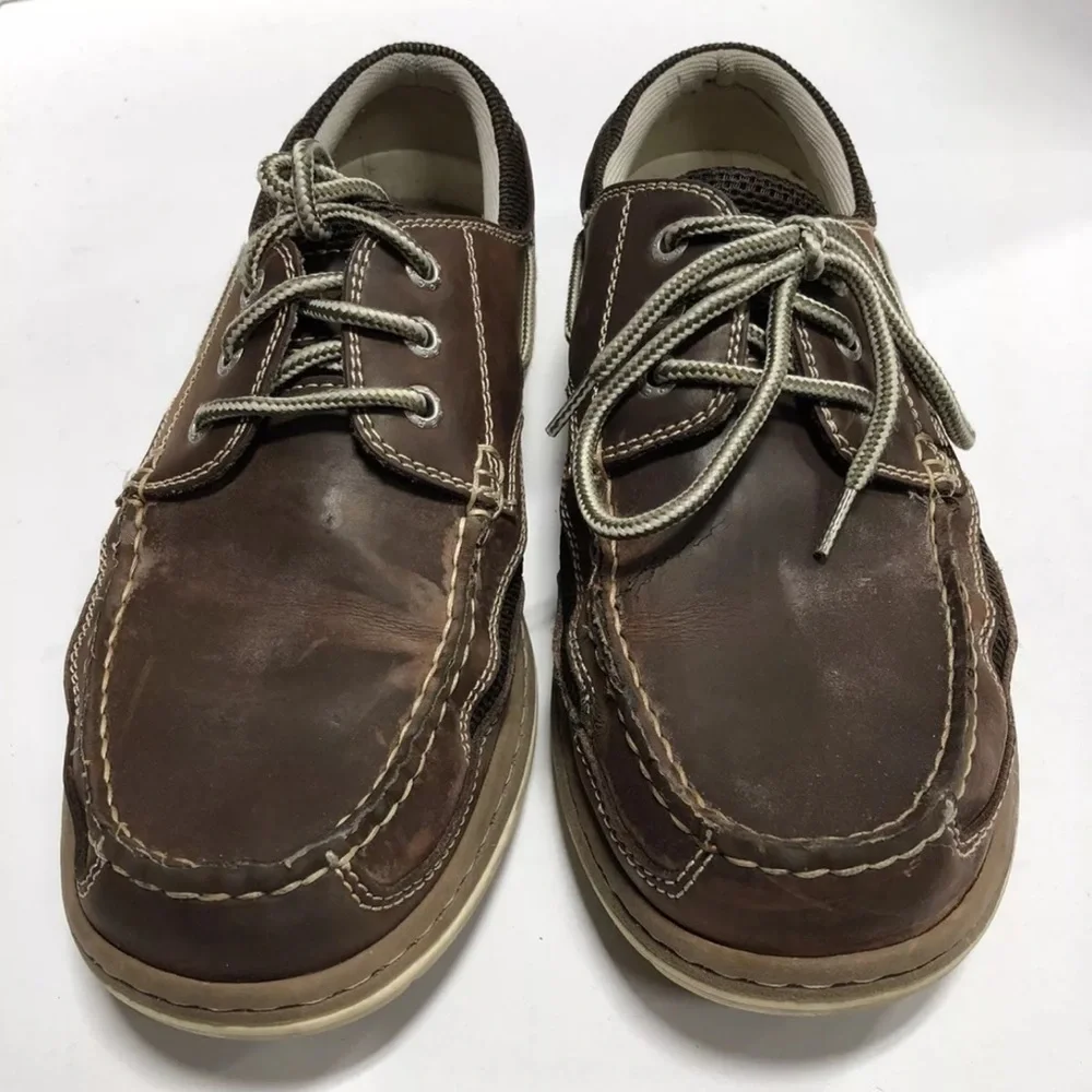Dockers Men’s Lakeport, Brown Boat Shoes, Size 8 D.